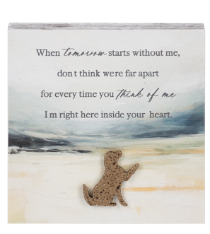 Bereavement Watercolor Pet Message Art Blocks