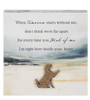 Bereavement Watercolor Pet Message Art Blocks