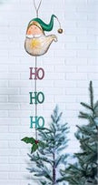 Metal Ho HO HO Santa wall hanging