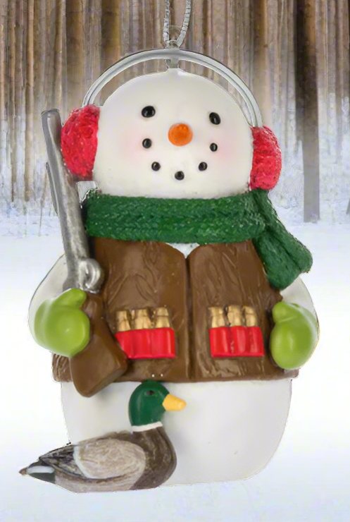 Snowman Hunting Ornaments