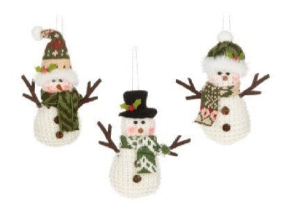 Comfy and Cozy Snowman Ornament