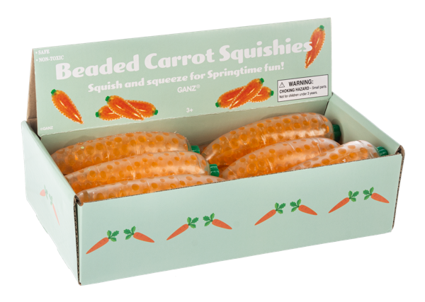 Beaded Carrot Squishy toy