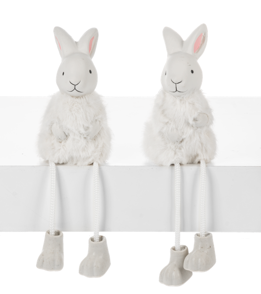 Bunny with Fur Shelfsitter