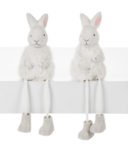 Bunny with Fur Shelfsitter