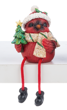 Cardinal Shelfsitters with Dangle Legs