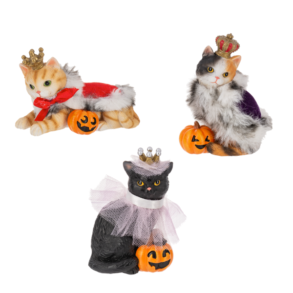 Royal Cat Costume Figurines