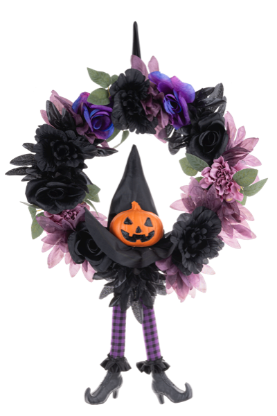 Kicking & Crackling Witch Wreath