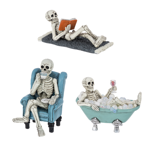 Lazy Bones Skeleton Figurine