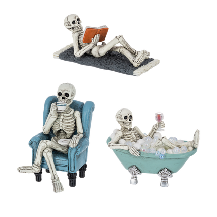 Lazy Bones Skeleton Figurine
