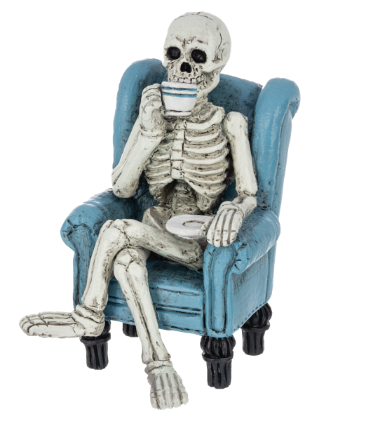 Lazy Bones Skeleton Figurine