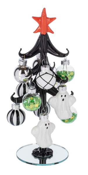 Halloween Tree with Ornaments