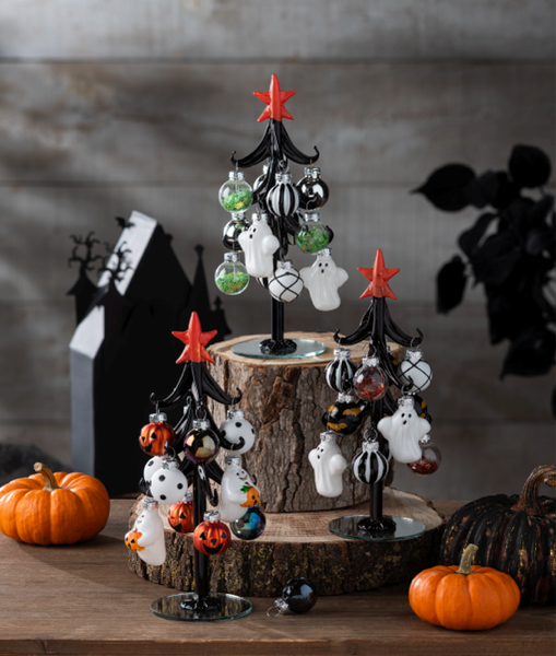 Halloween Tree with Ornaments
