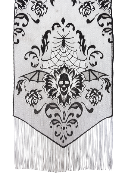Halloween Tasseled Shawl