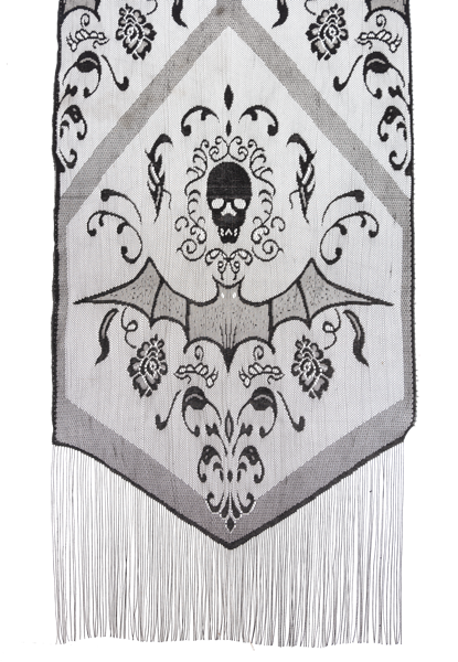 Halloween Tasseled Shawl