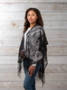 Halloween Tasseled Shawl