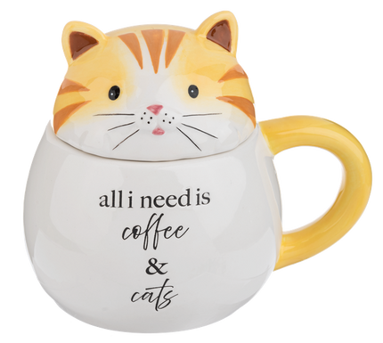 Cat Cafe - Mugs with Lid