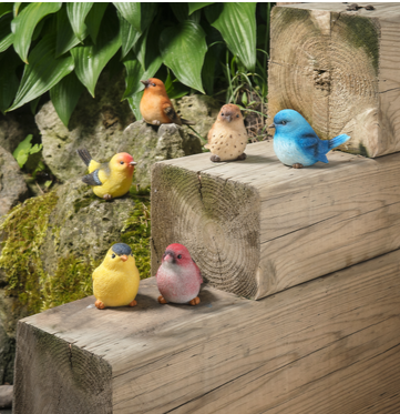 Spring Resin Bird Figurine