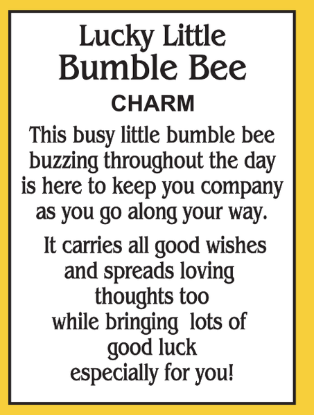 Glass Bumble Bee Charm