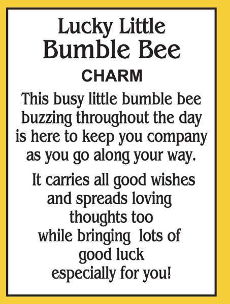 Lucky Little Bumble Bee Charm