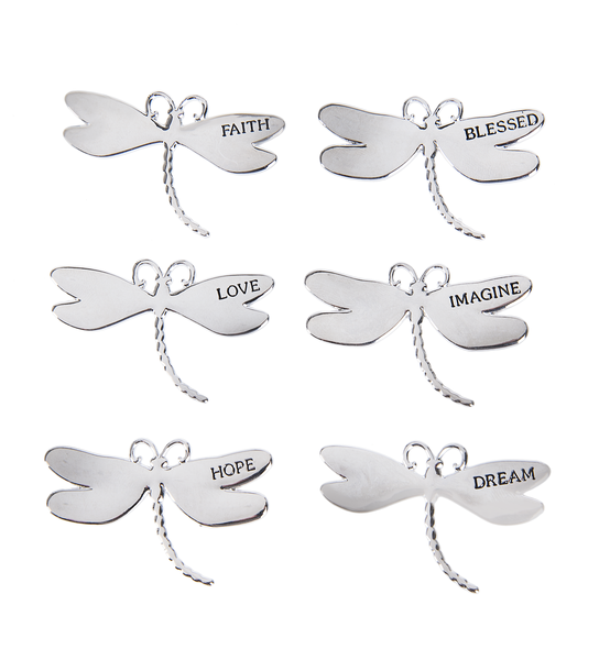 Enjoy Each Moment Dragonfly Inspiration Charm