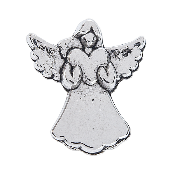 Angel in my heart pocket charm