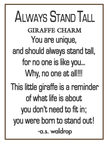 Always Stand Tall (Giraffe) Charms