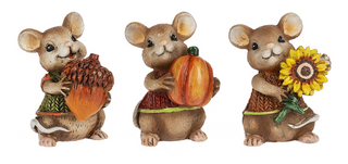 Autumn Mouse Mini Figurine