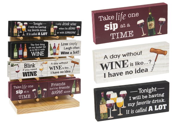 Wooden Wine Humor Signs