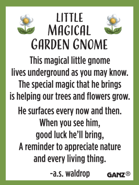 Magical Garden Gnome pocket charm