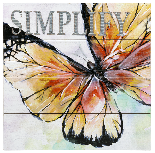 Butterfly Gallery Box Plaque