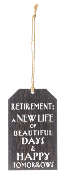 Retirement Tag Ornaments