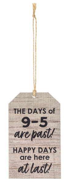 Retirement Tag Ornaments