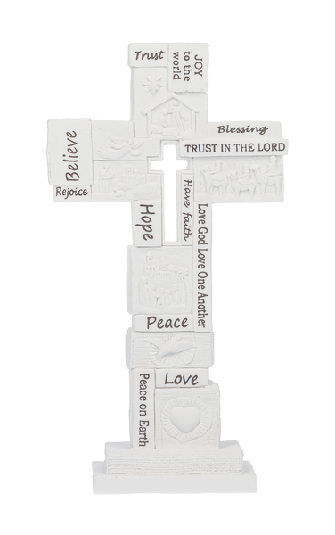 Collage Light Up Crosses Figurine