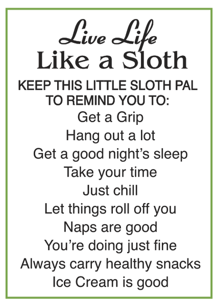 Like a Sloth Get a Grip Ring