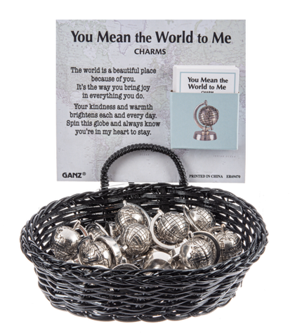 You Mean the World to Me Spinning Charm