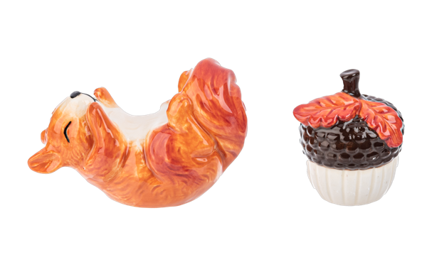 Squirrel and Acorn Salt & Pepper Shakers