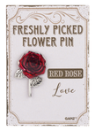 Freshly picked flower pin assortment