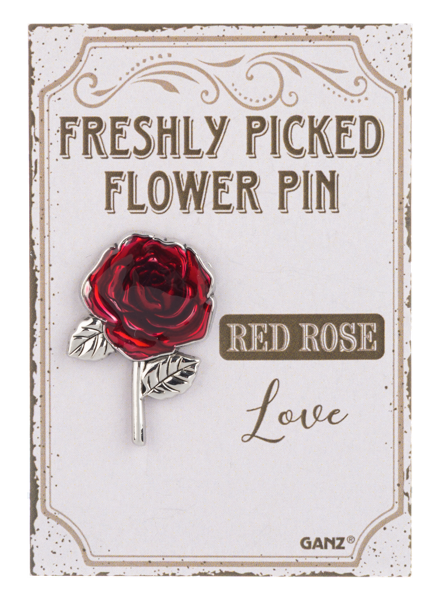 Freshly picked flower pin assortment