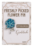 Freshly picked flower pin assortment