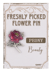 Freshly picked flower pin assortment