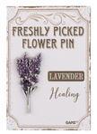 Freshly picked flower pin assortment