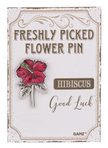 Freshly picked flower pin assortment
