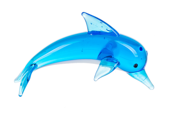 Glass Dolphin Figure