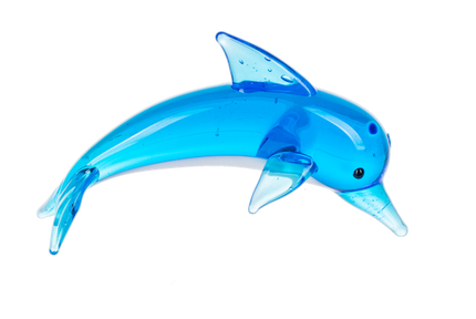 Glass Dolphin Figure