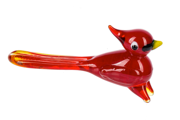 Glass Cardinal Figurine