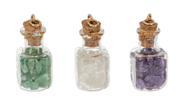 Crystal Intention Bottle Charm