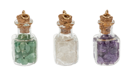 Crystal Intention Bottle Charm