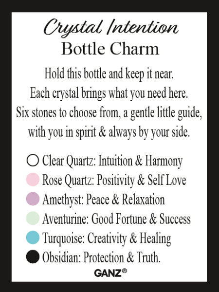 Crystal Intention Bottle Charm