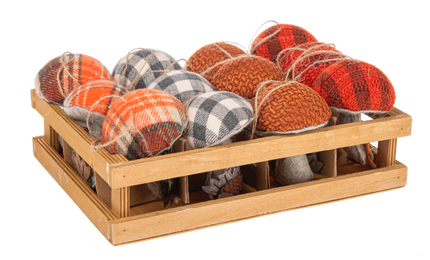 Stuffed Autumn Mushroom Ornament