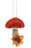 Stuffed Autumn Mushroom Ornament